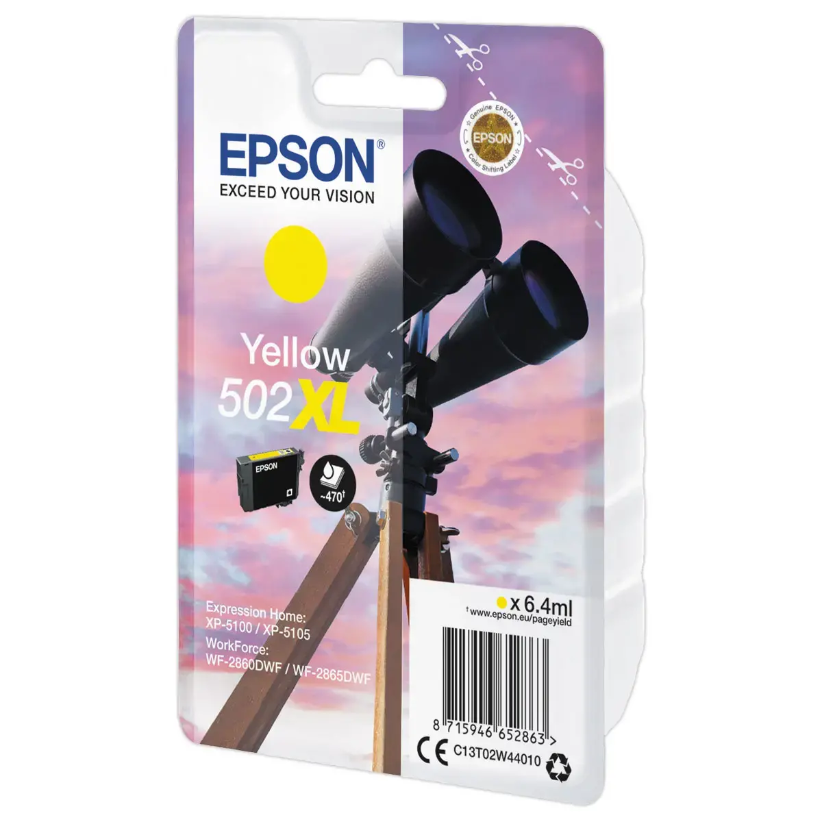 Epson 502XL gele inktcartridge