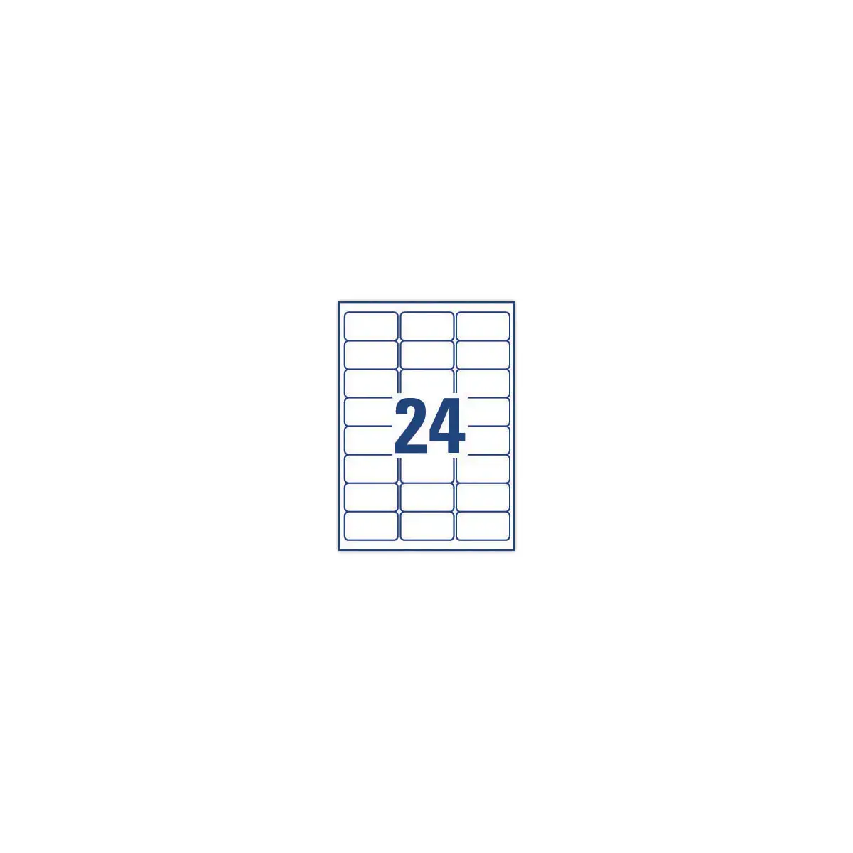 20 Onveranderlijke laserlabels AVERY 63,5x33,9mm