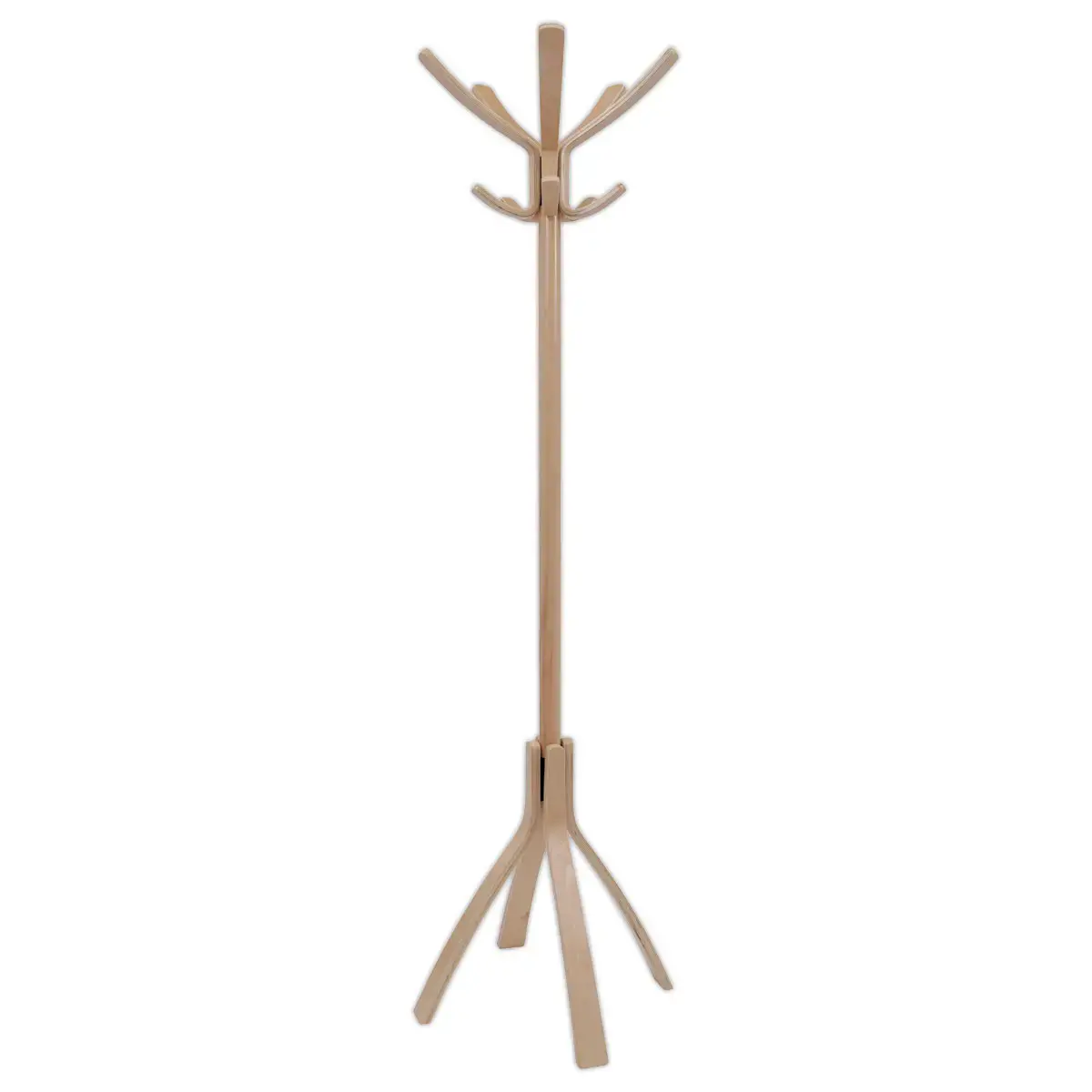 Kledingrek café van licht hout