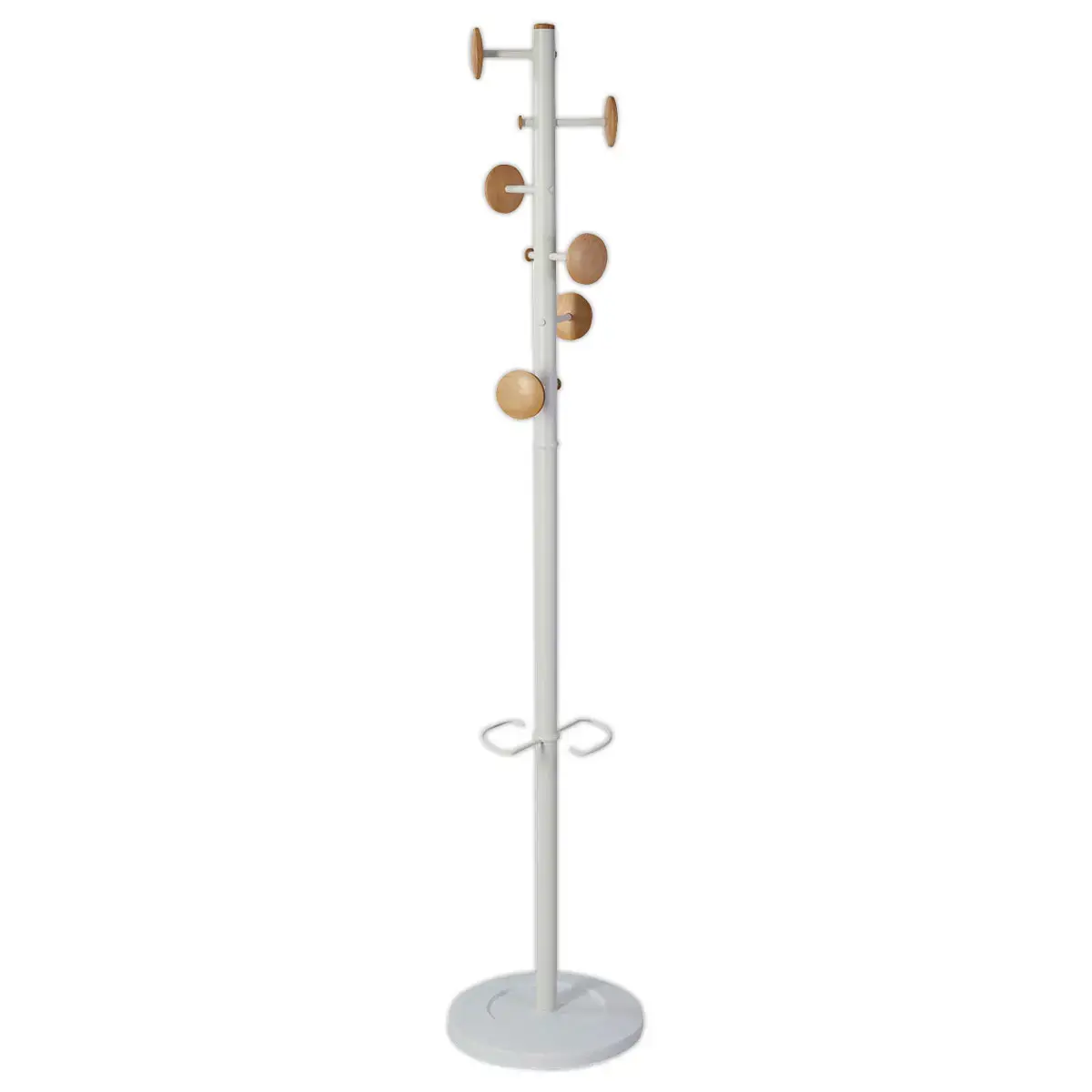 Kapstok 6 haken hout MUZIEK