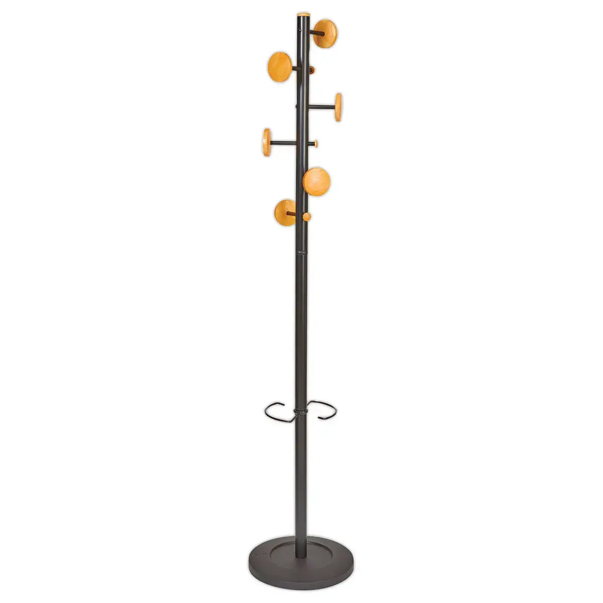 Kapstok MUSIC 6 houten haken