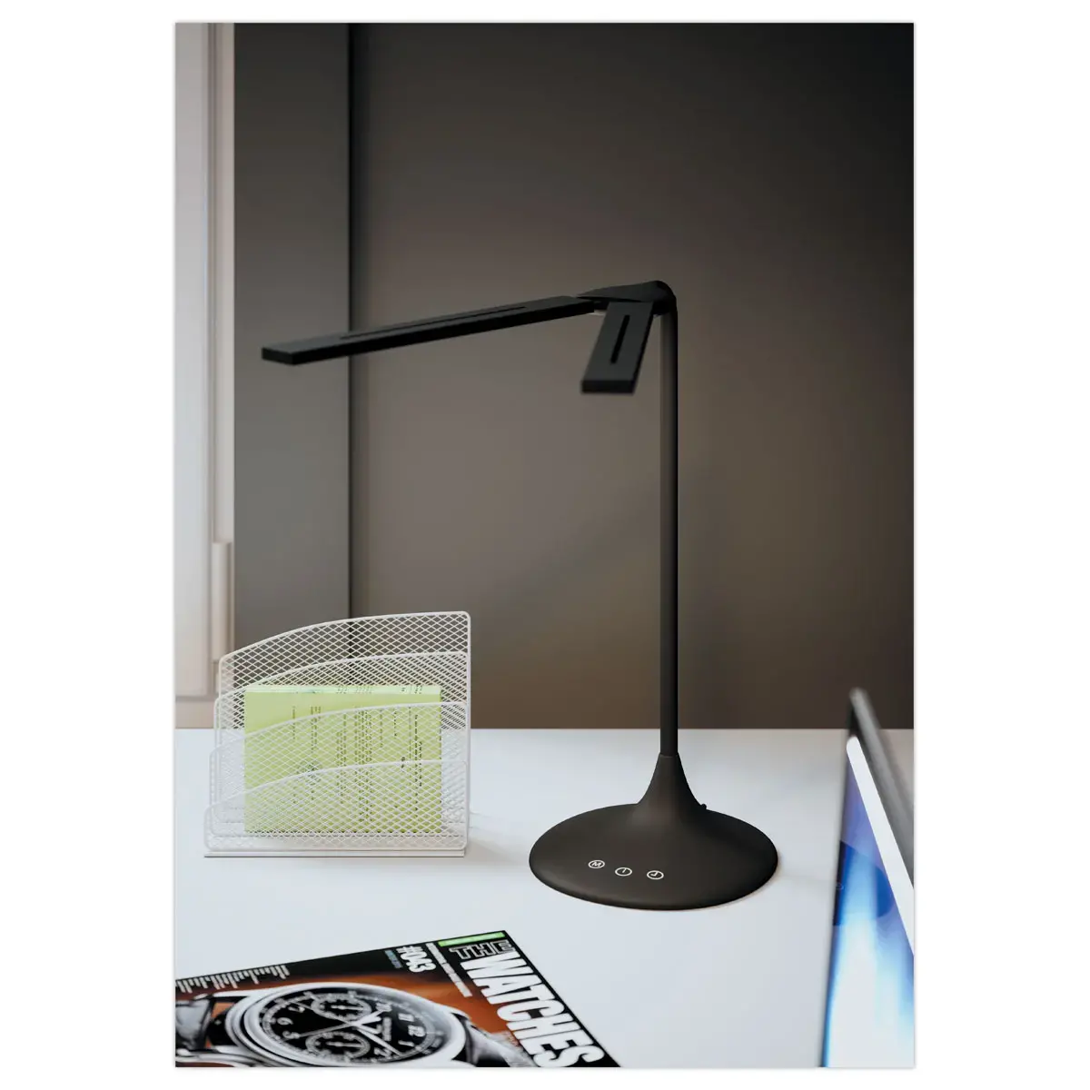 bureaulamp Led Twin - zwart