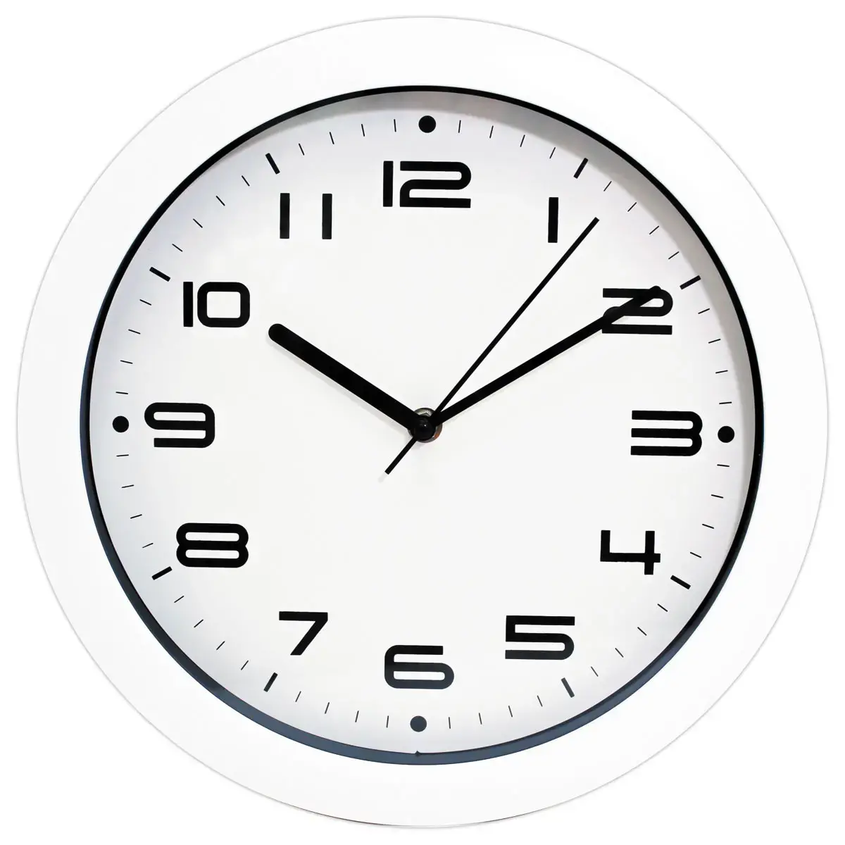 Quartz wandklok FIDUCIAL - wit