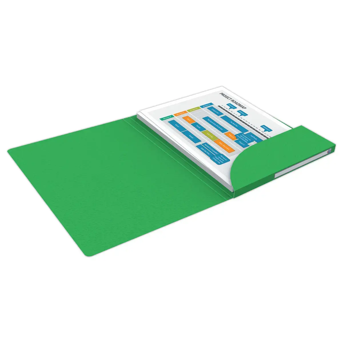 10 Mappen - Alpina - Glanzende kaart - groen - Oxford