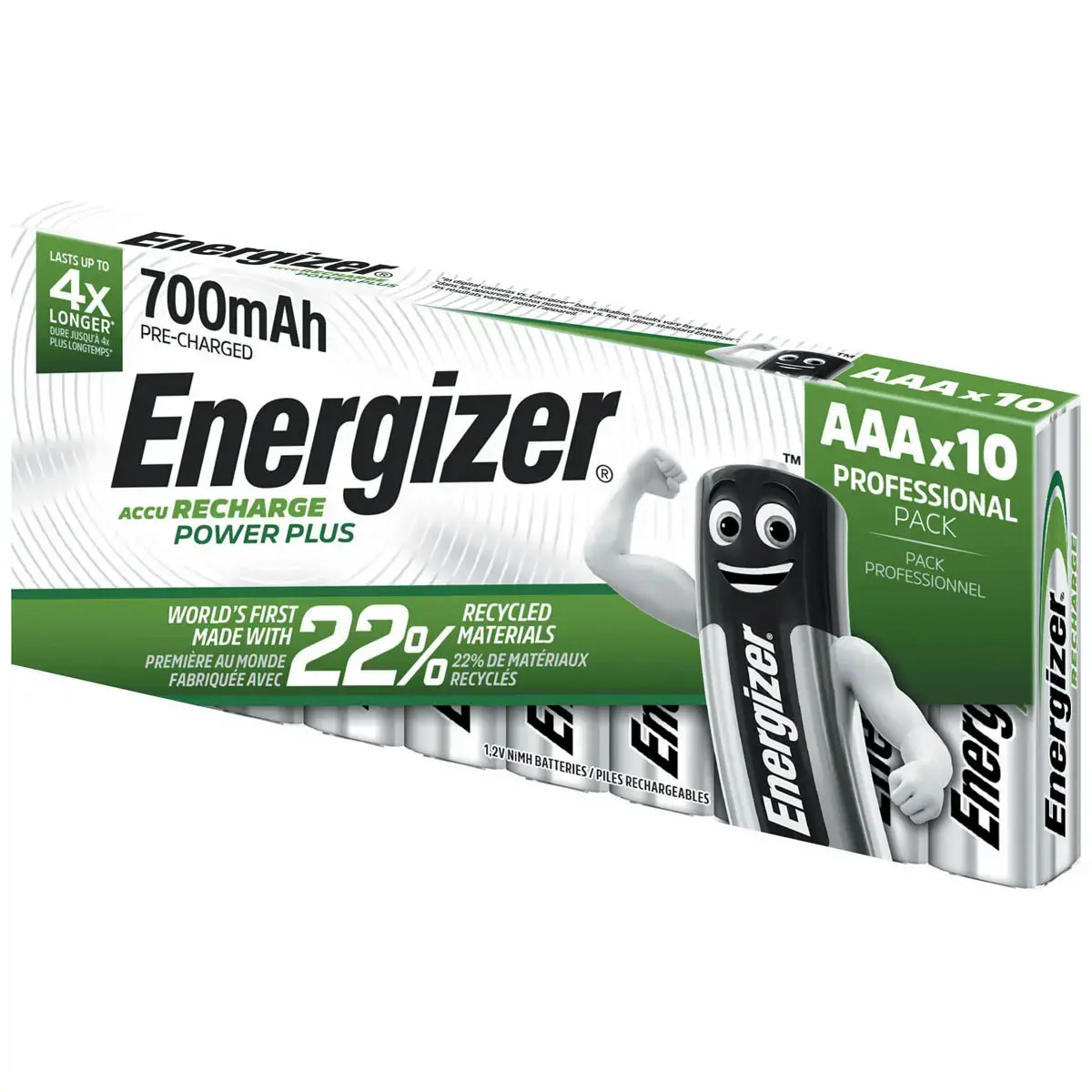 10 Oplaadbare batterijen HR3 (AAA) - ENERGIZER