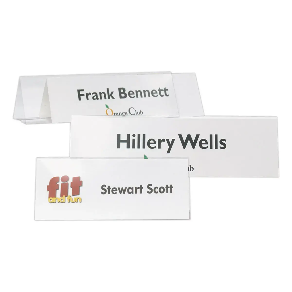 10 Tafelnaamhouders met Bristol - 21 x 6,3 cm - TARIFOLD
