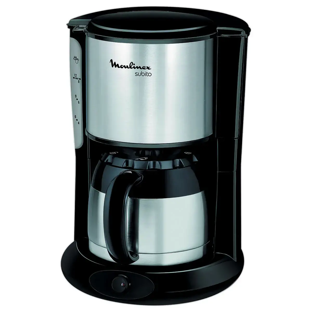 Isotherm inox koffiezetapparaat - 0,9 L - Zwart - MOULINEX