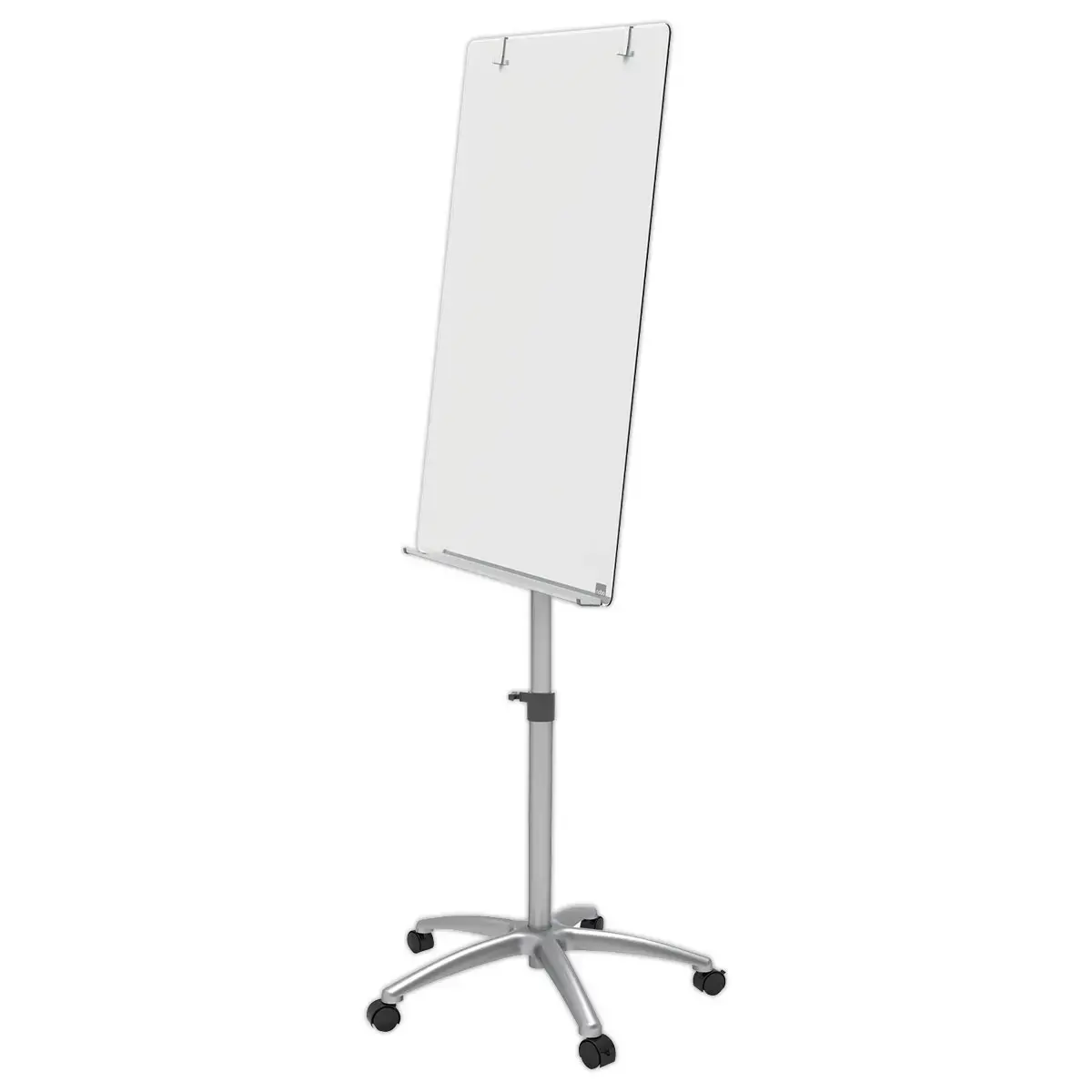 Mobiel magnetisch paperboard van glanzend wit glas - 70 x 185 cm - NOBO 