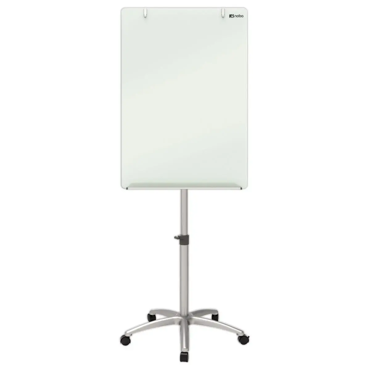 Mobiel magnetisch paperboard van glanzend wit glas - 70 x 185 cm - NOBO 