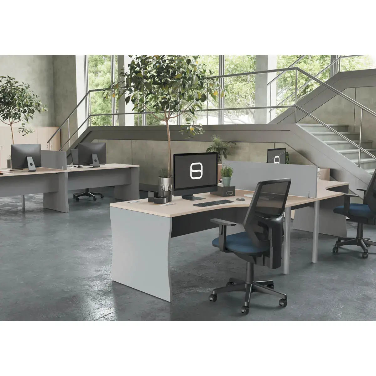 Bureau BUDAPEST 120 x 80 licht acacia 