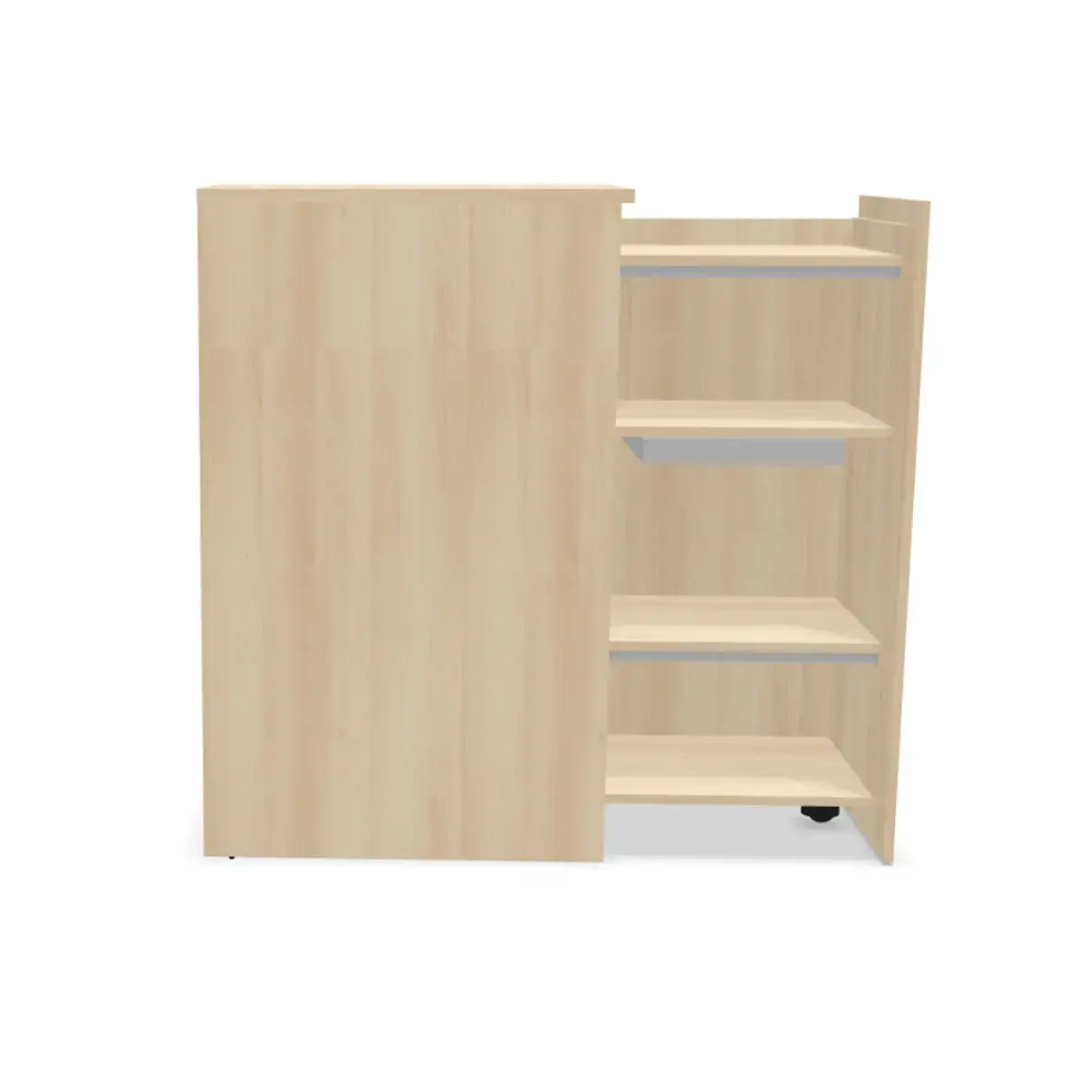 Orga tower H130 cm acacia - opening rechts