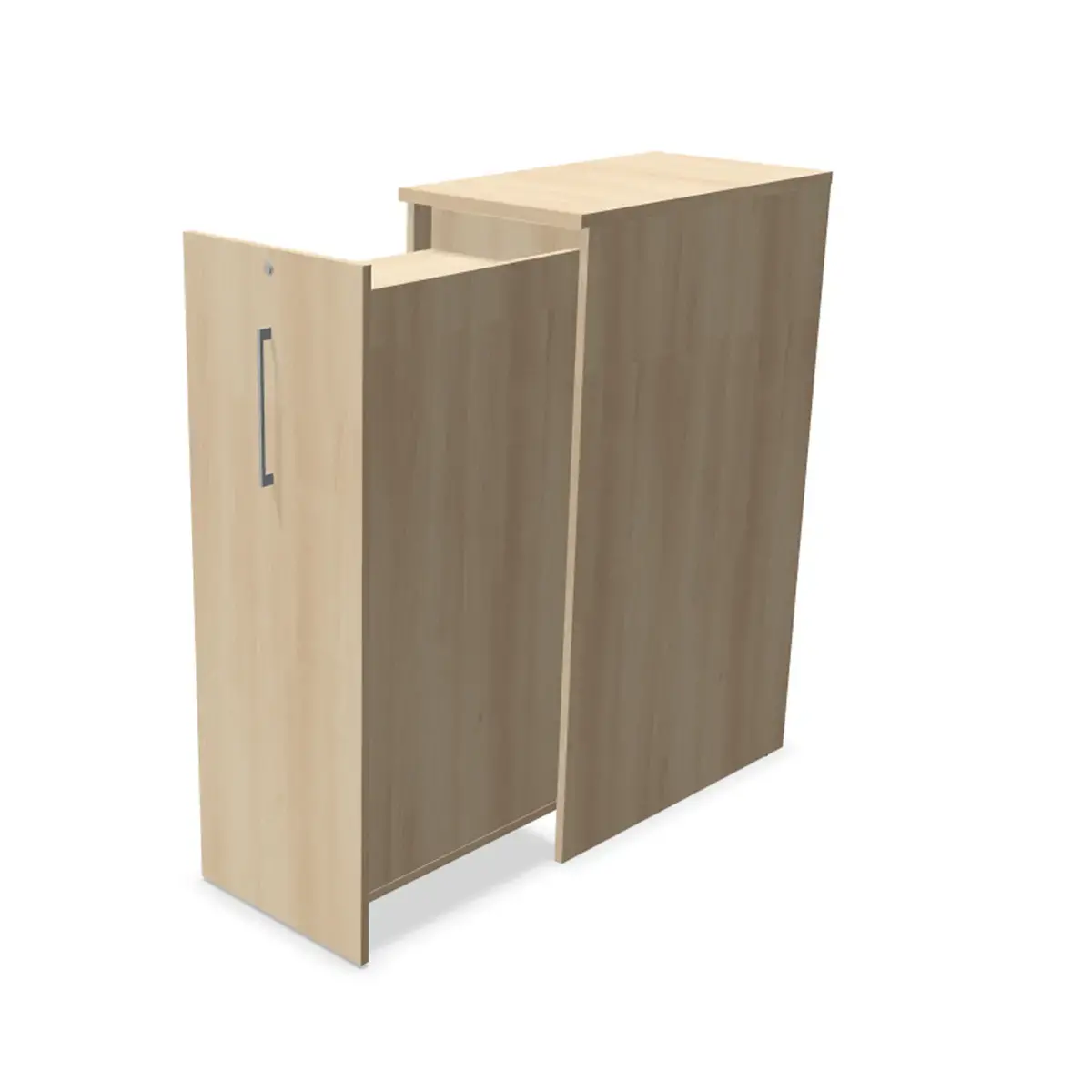 Orga tower H130 cm acacia - opening rechts