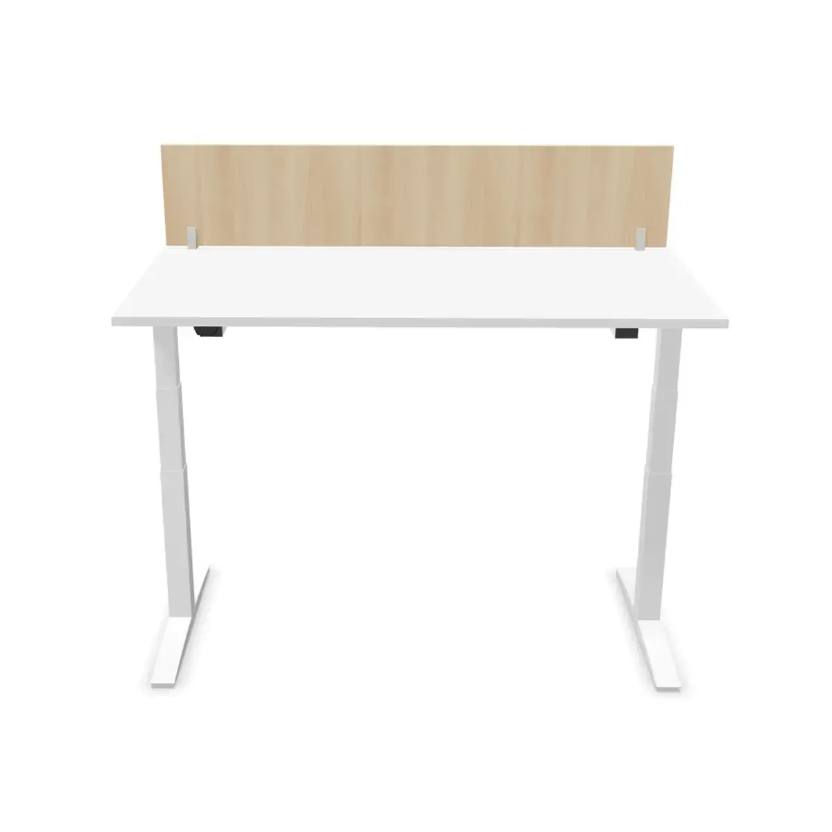 Kantoorscherm L. 160 licht acacia/alu