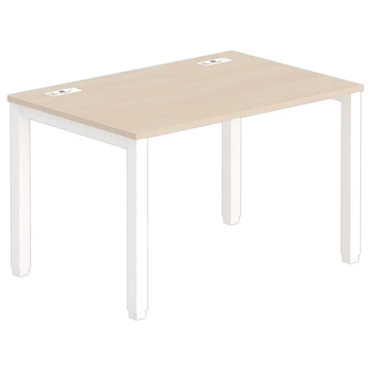 Bureau BRUXELLES 120 x 80 acacia - witte poten