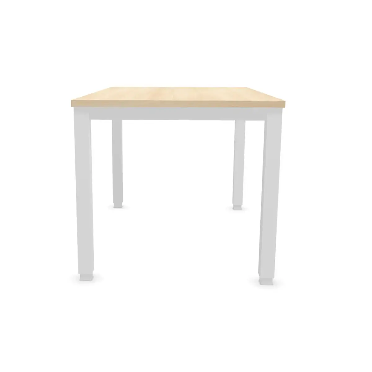 Bureau BRUXELLES 120 x 80 acacia - witte poten