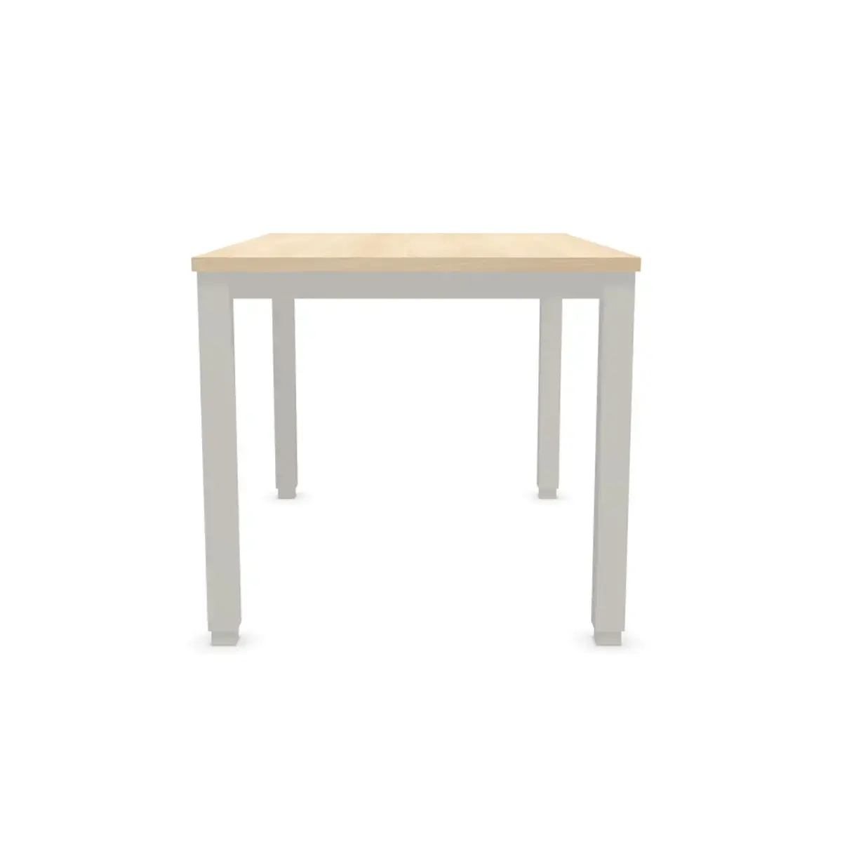 Bureau BRUXELLES 120 x 80 acacia - aluminium voeten