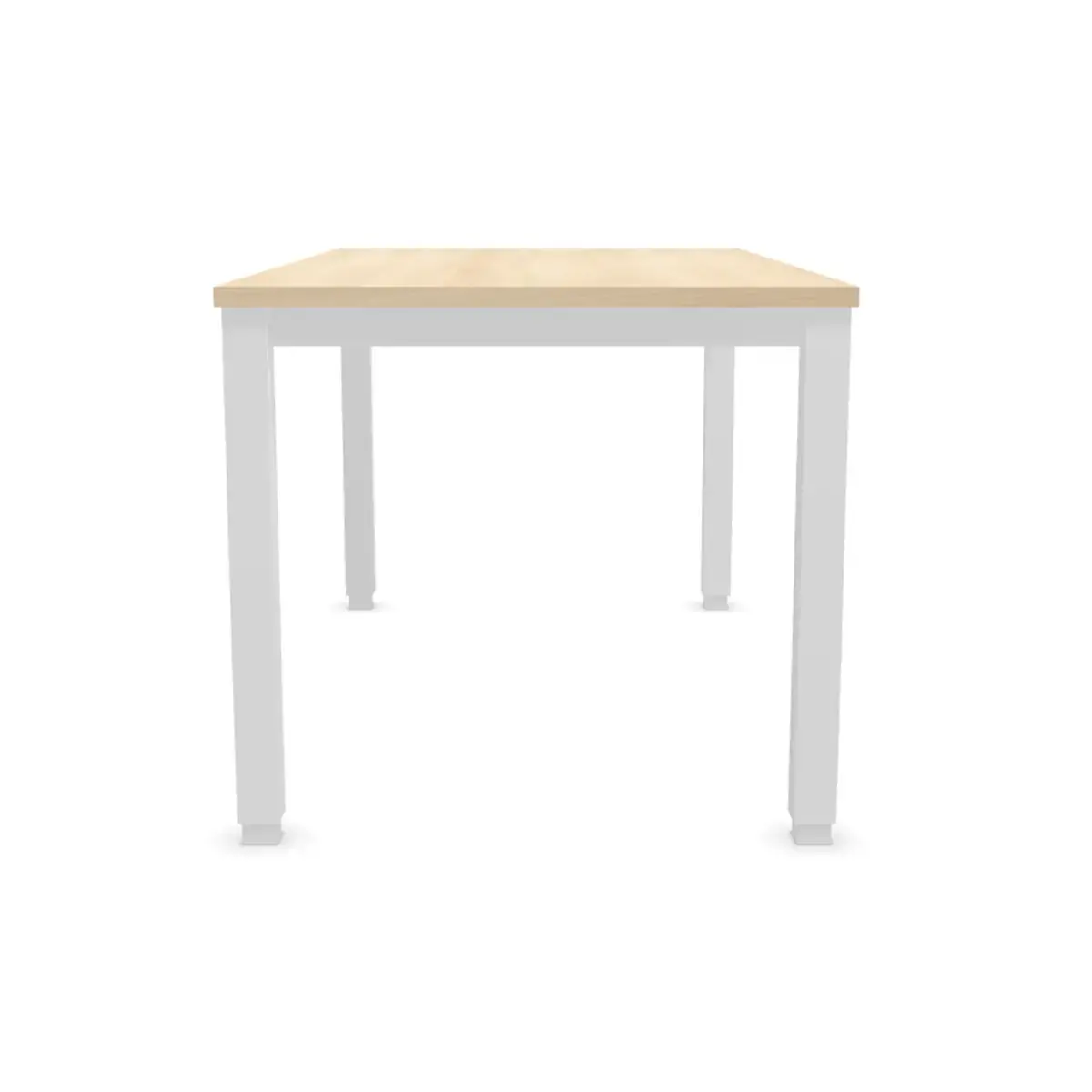 Bureau BRUXELLES 140 x 80 acacia - witte poten