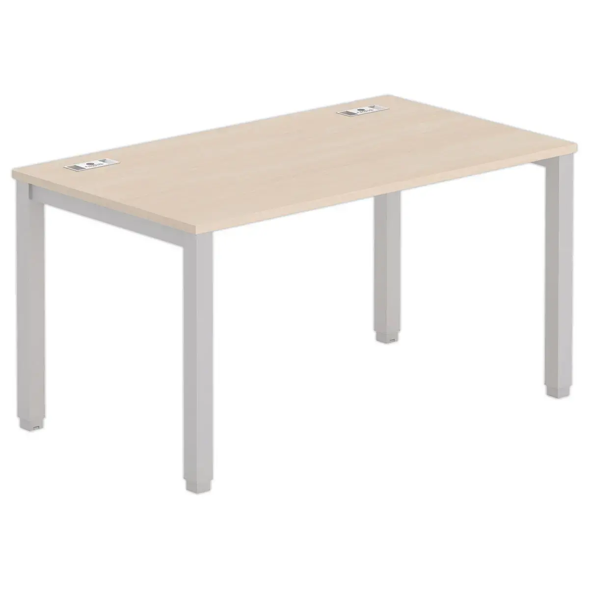 Bureau BRUXELLES 140 x 80 acacia - aluminium poten