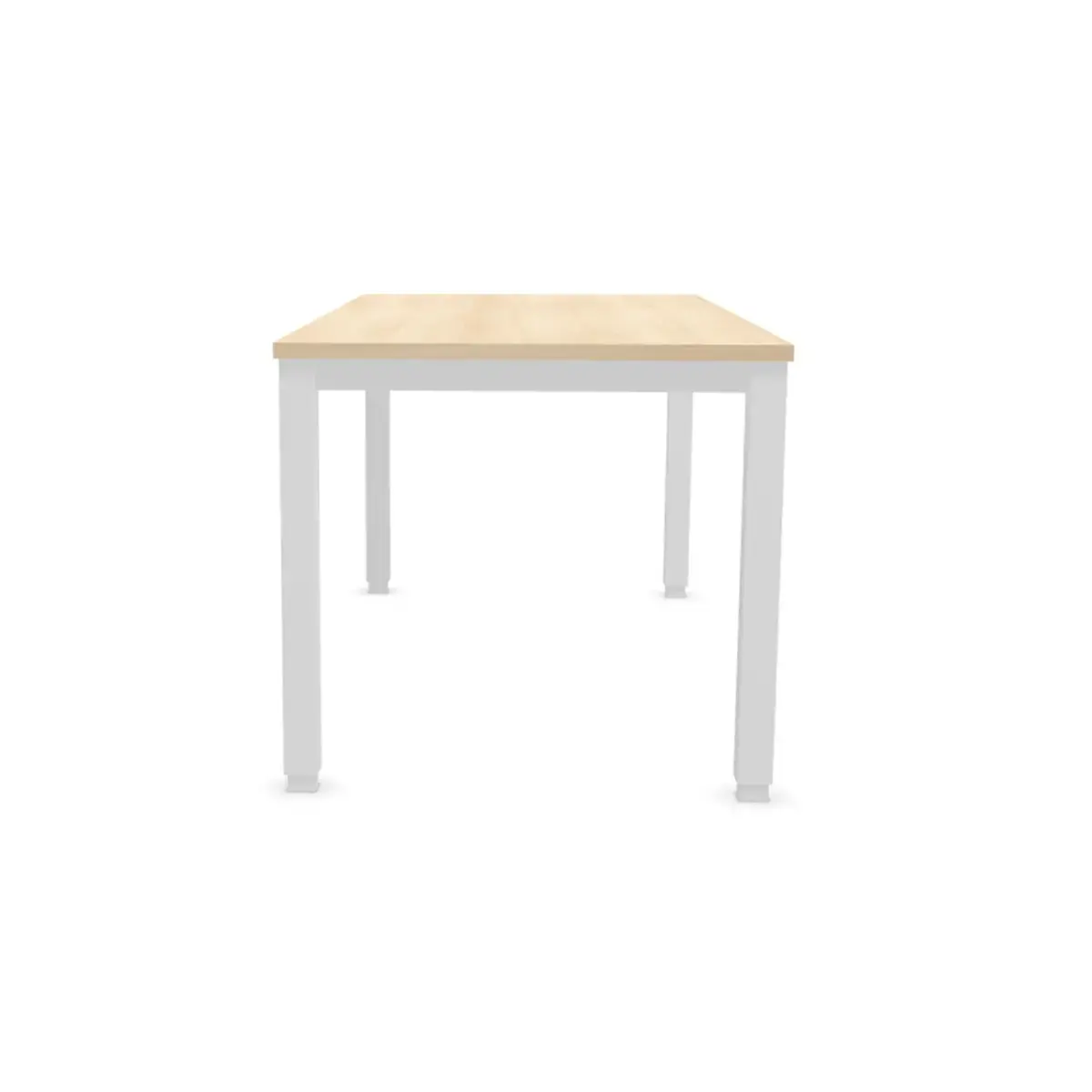 Bureau BRUXELLES 160 x 80 acacia - witte poten 