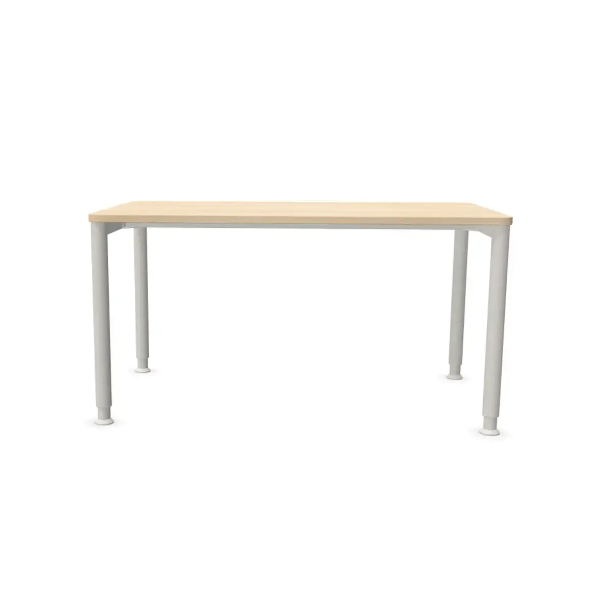 Tafel 140 x 80 acacia licht - aluminium poten