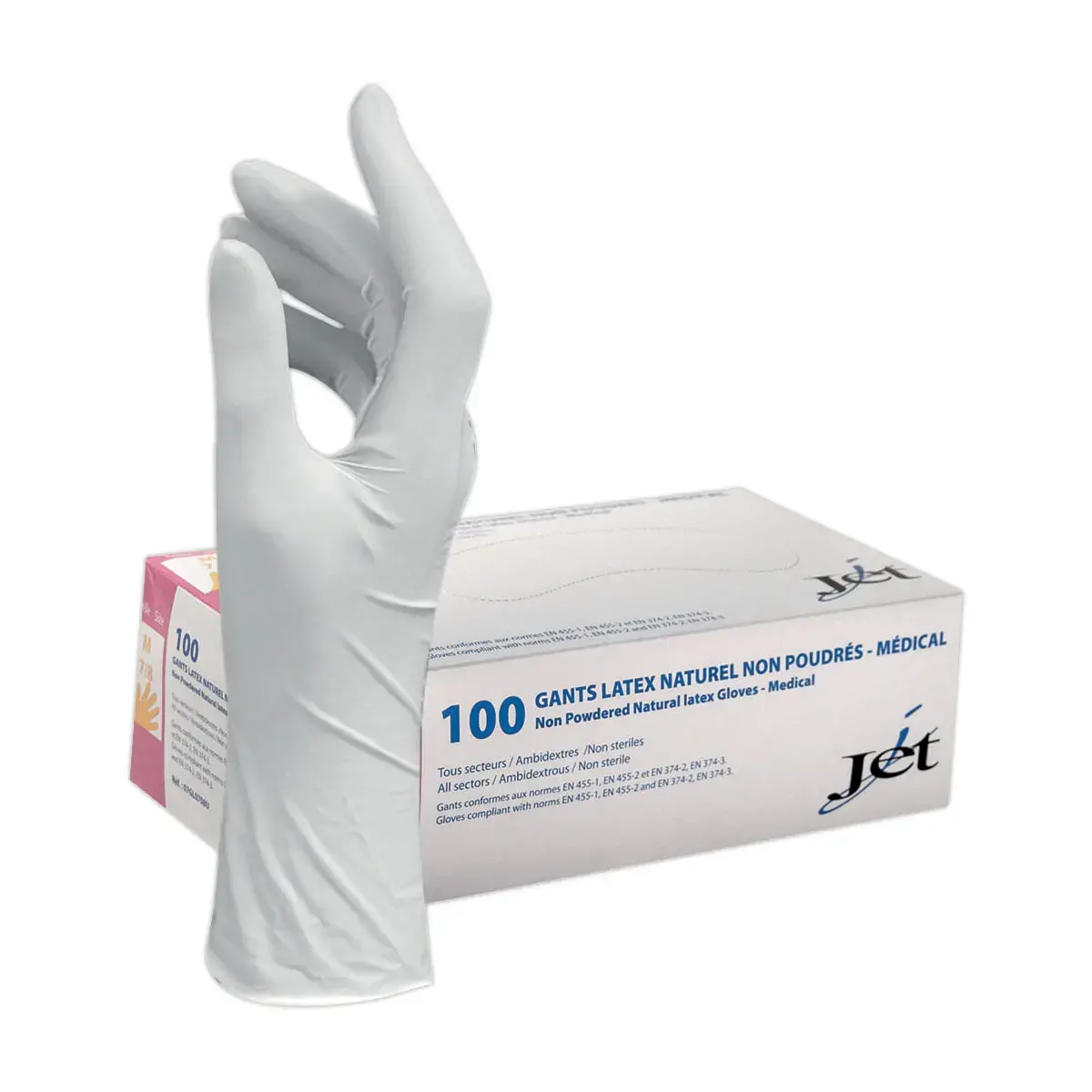 100 Medische handschoenen natuurlijk Latex, ongepoederd T9/Large