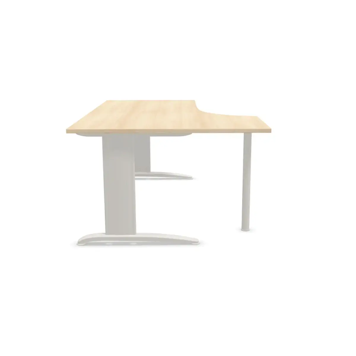 Bureau BUENOS AIRES compact retour naar links acacia/alu, L180