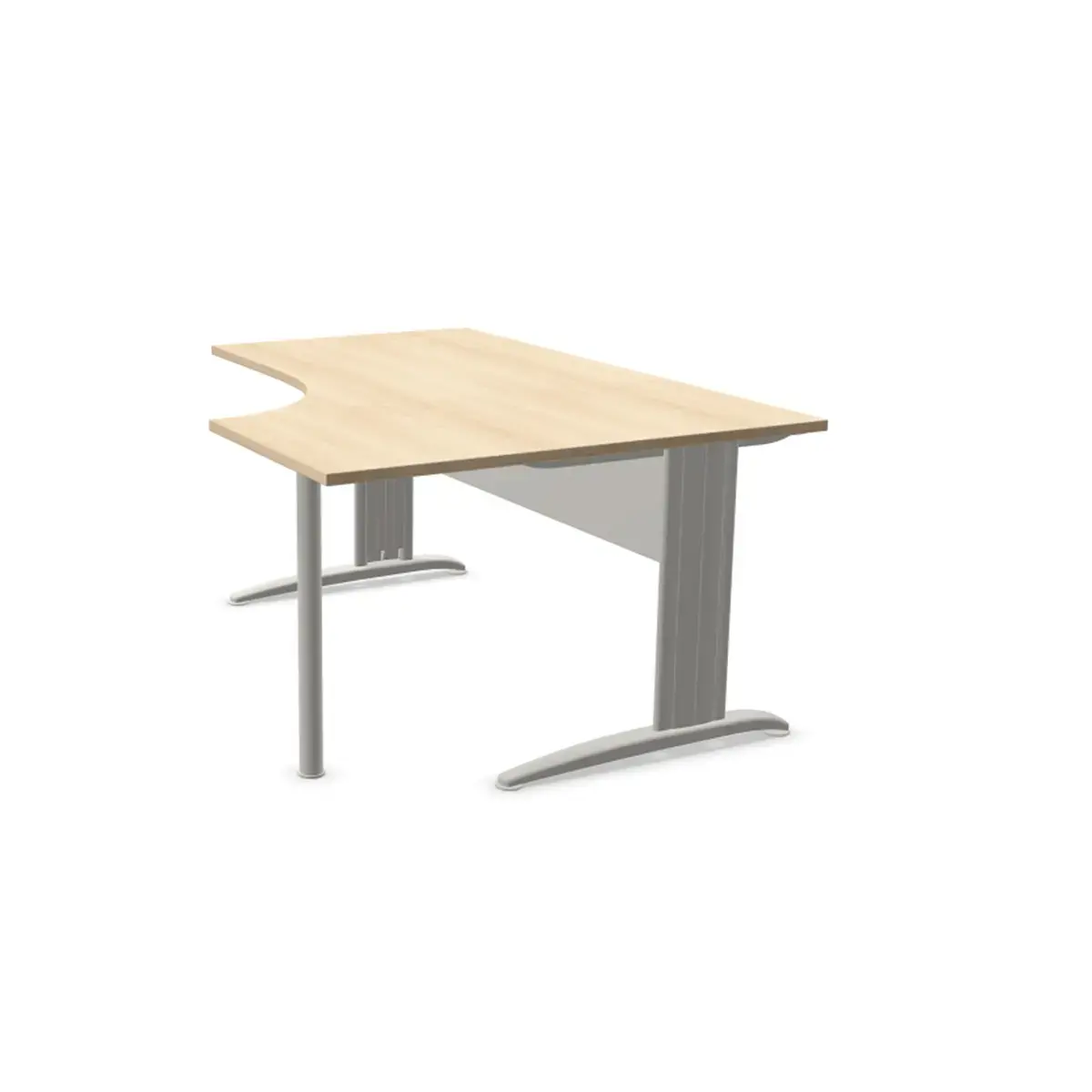 Bureau BUENOS AIRES compact retour naar rechts acacia/alu, L160