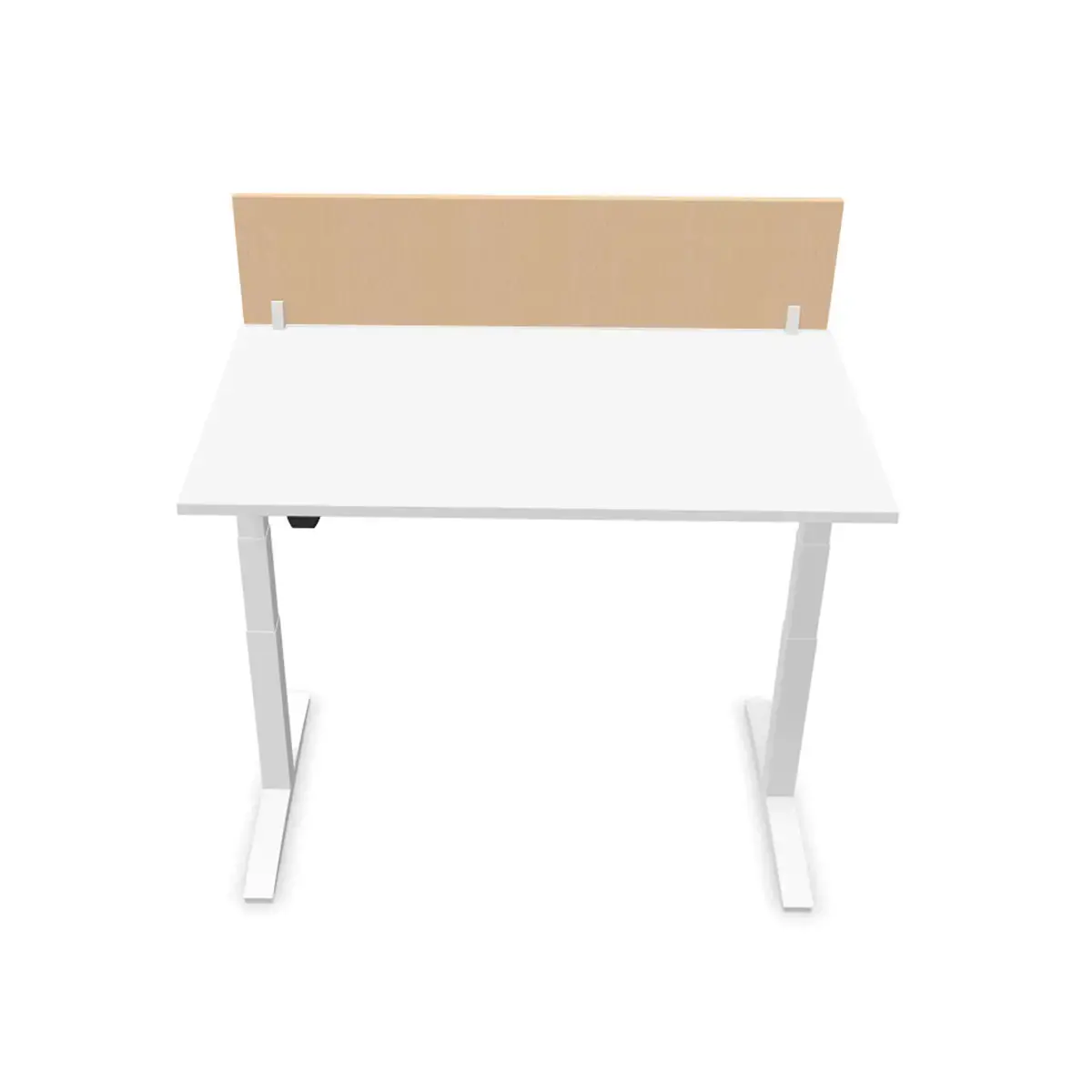 Bureau scheidingswand L.140 beuken/wit 
