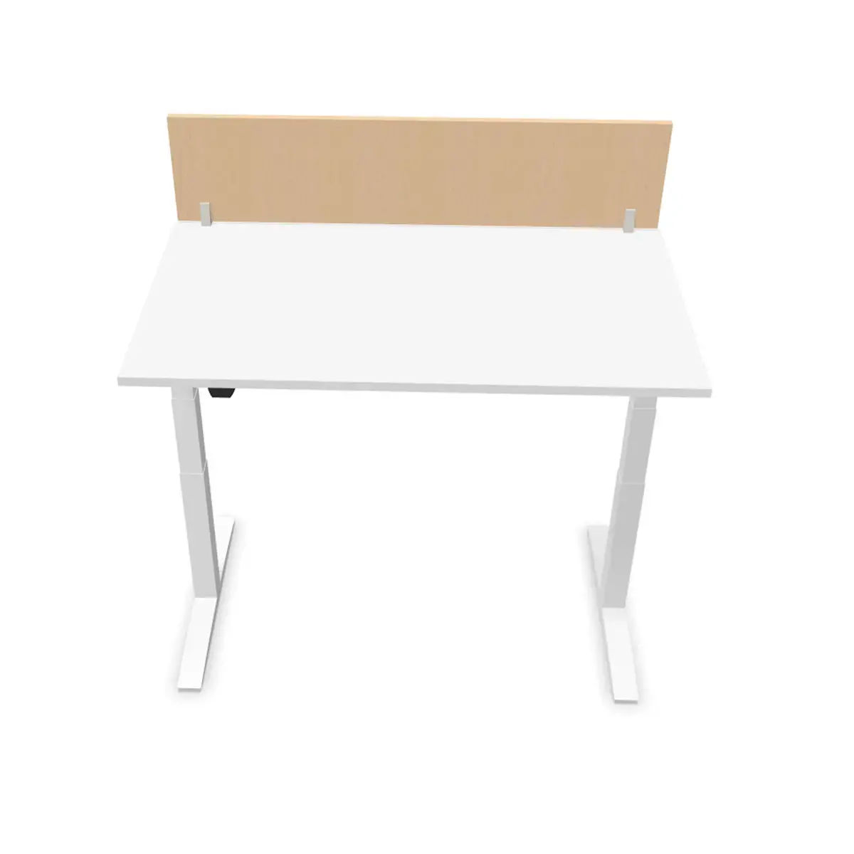 Kantoorscherm L. 140 beuken/alu