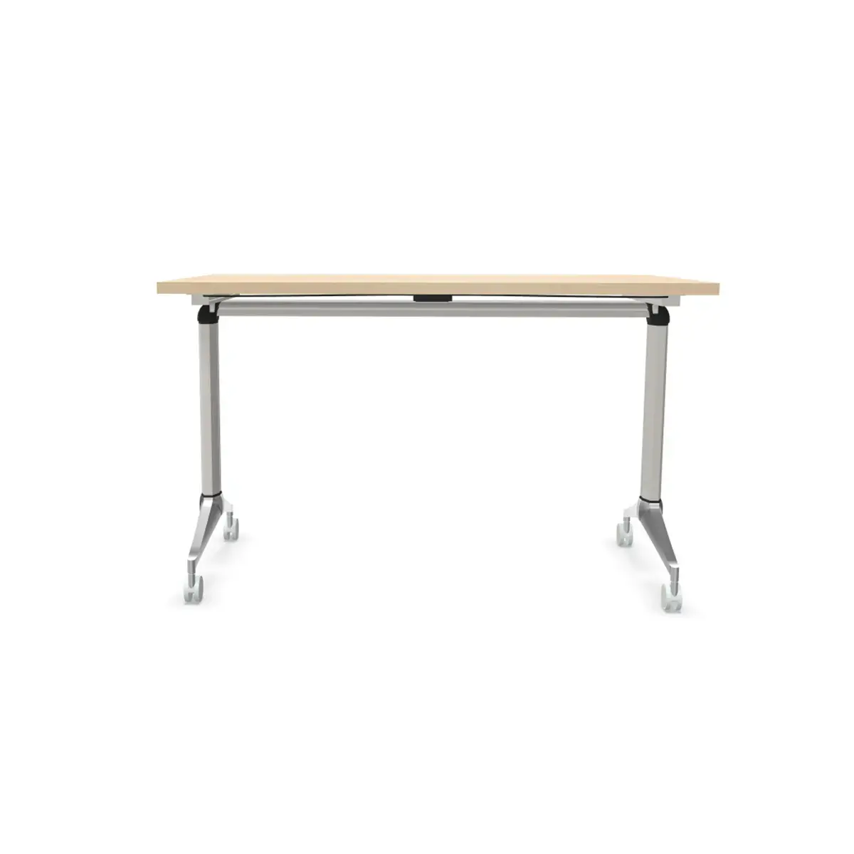 Klaptafel - 120 x 70 cm - Licht acacia en aluminium 