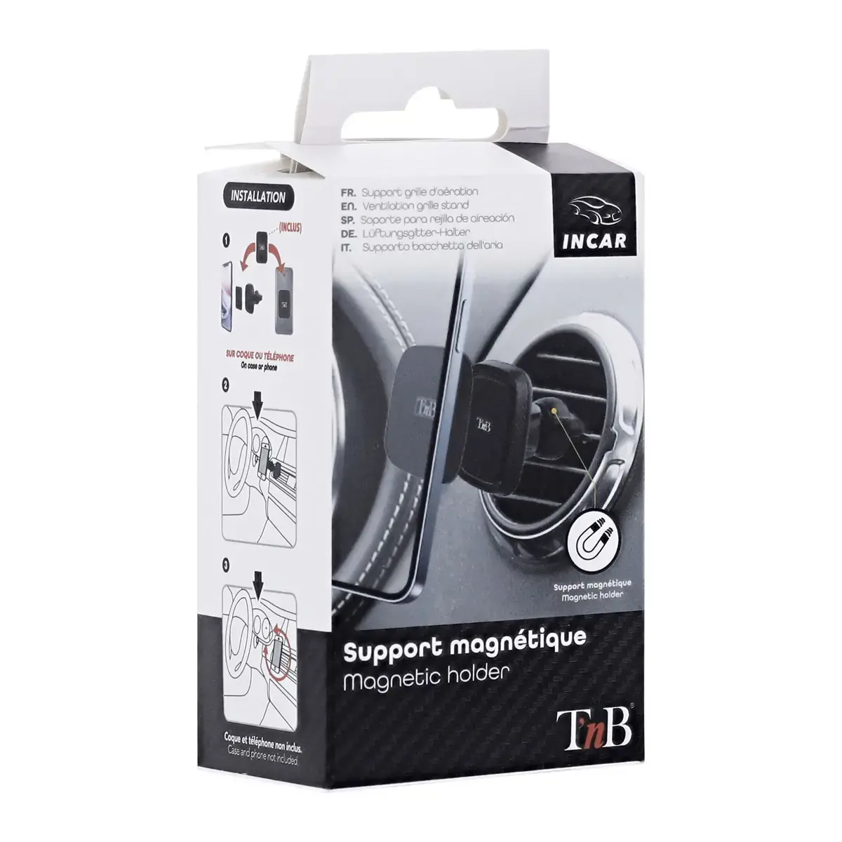 Magnetische smartphonehouder voor in de auto
