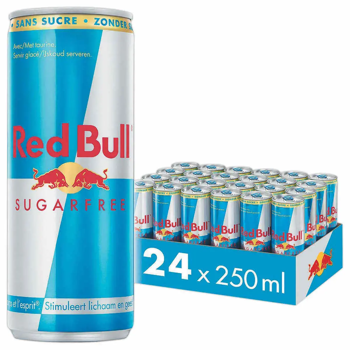 24 Suikervrije Red Bull-blikjes