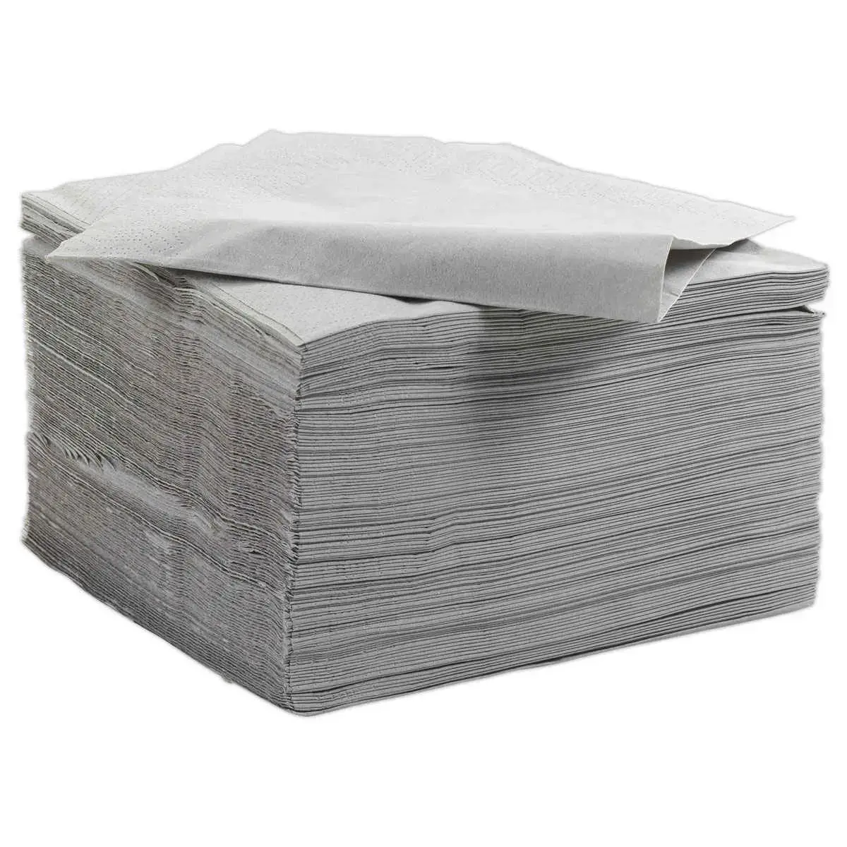 125  Papieren servetten 33x33 cm, twee lagen, granietkleur 