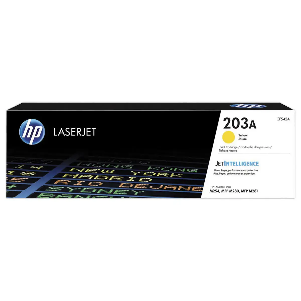 Cartridge HP 203A CF542A Geel