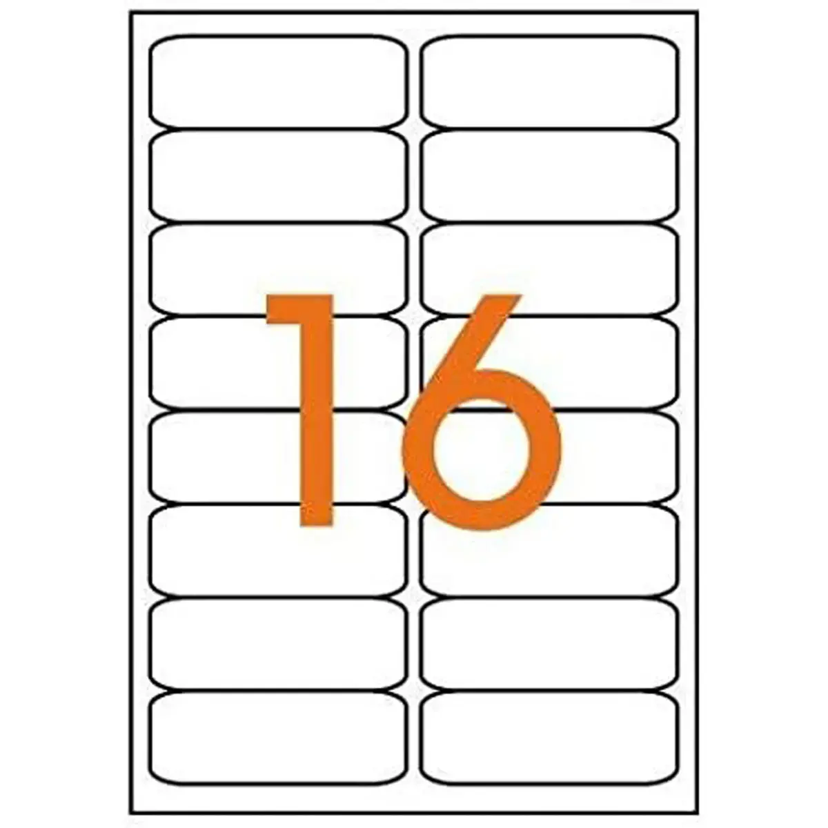 100  Laserlabels L99,1xH33,9 mm, dus 1600 etiketten/doos 