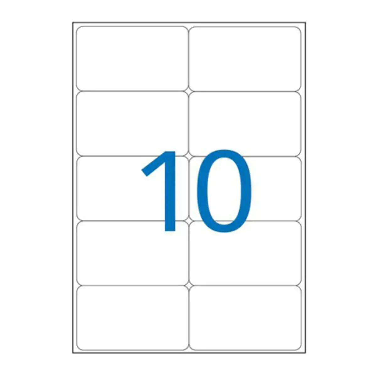 100 Laseretikettenbladen L99,1xH57 mm, oftewel 1000 etiketten/doos
