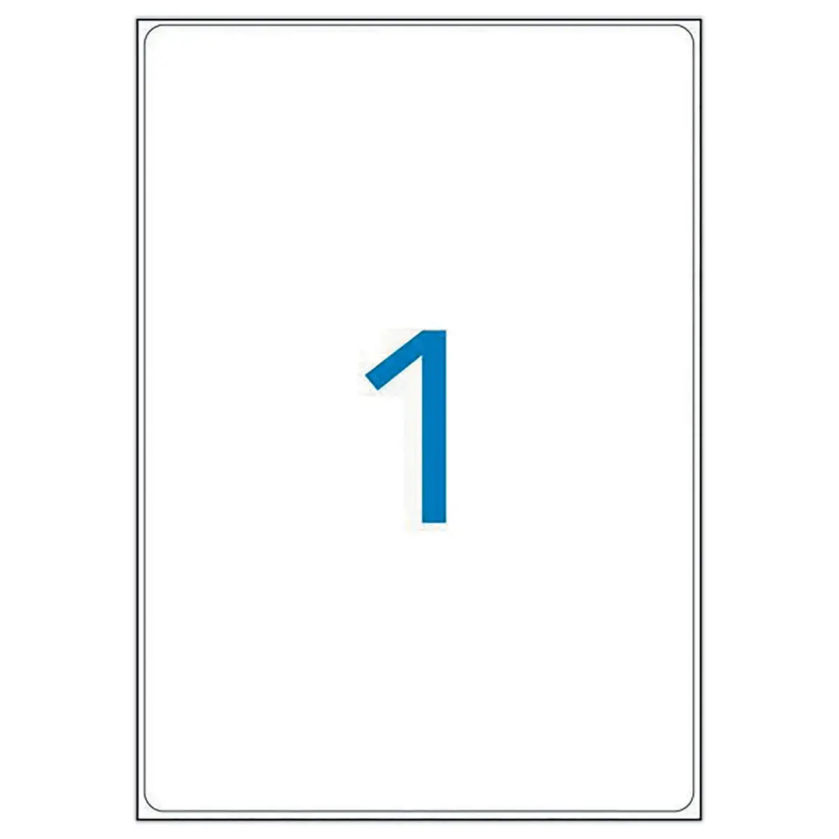 100  Laserlabels L199,6 x H289,1 mm, oftewel 100 labels/doos 