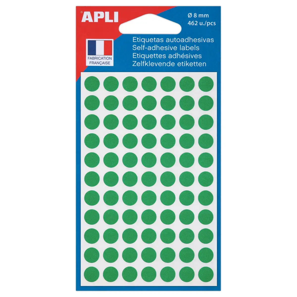462 ronde signaalstickers, &Oslash; 8 mm, groen 
