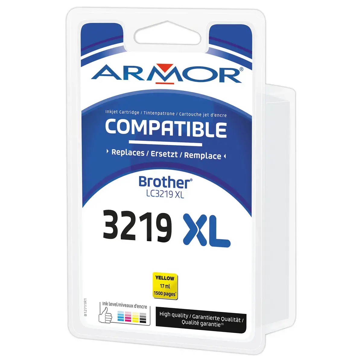 Inktjetcartridge ARMOR equiv.Brother LC3219XL geel