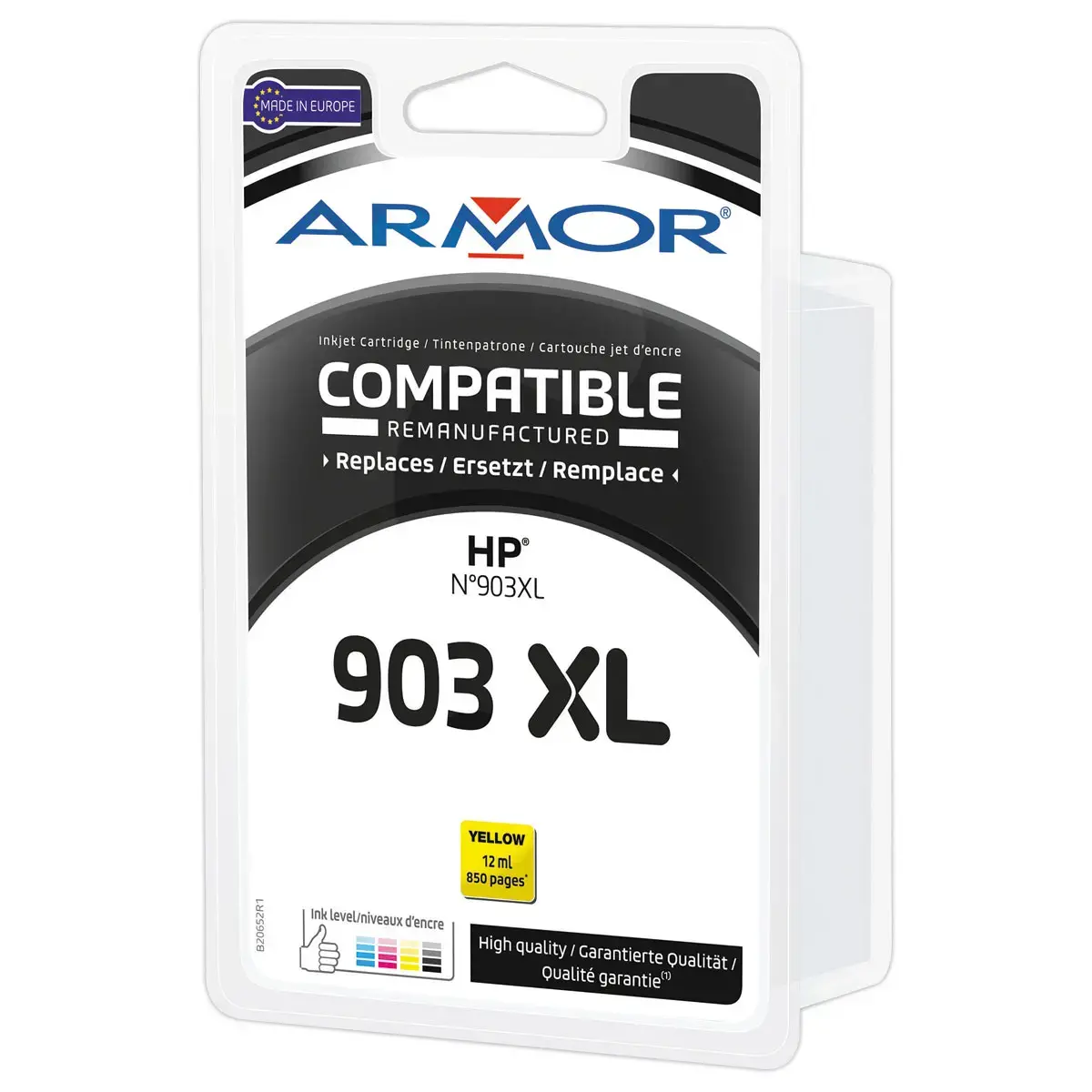 Inkjetcartridge ARMOR equivalent aan Hp 903XL geel 