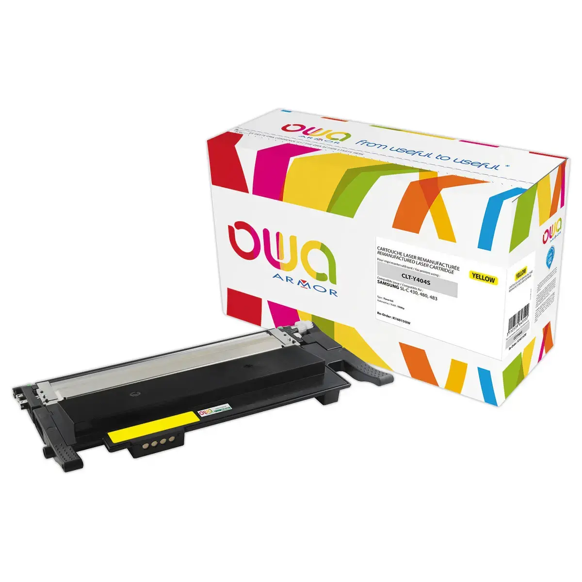 Toner ARMOR équiv. SAMSUNG CLTY404S/ELS Geel