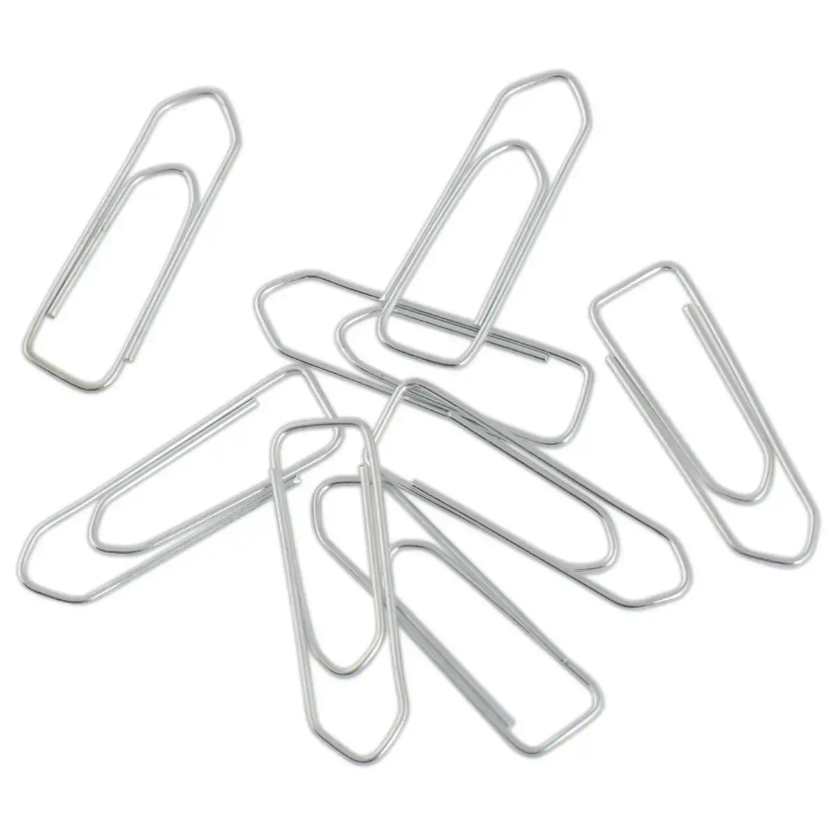 100  Paperclips met visgraatpunt in gegalvaniseerd staal - 32 mm 