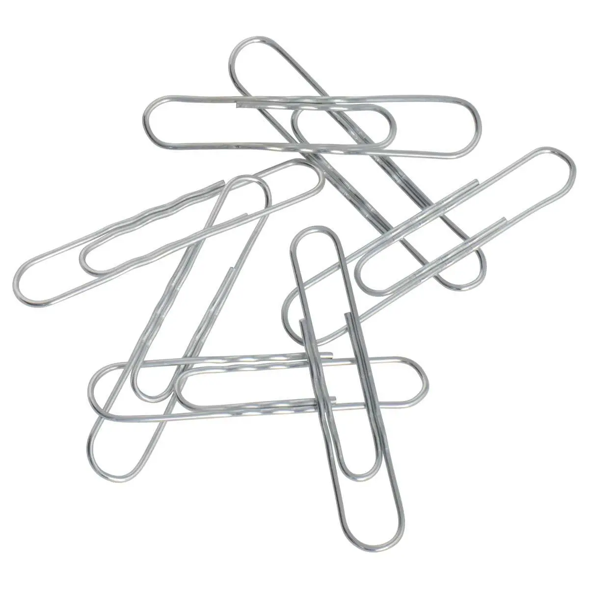 100  Gegolfde paperclips 5 cm 