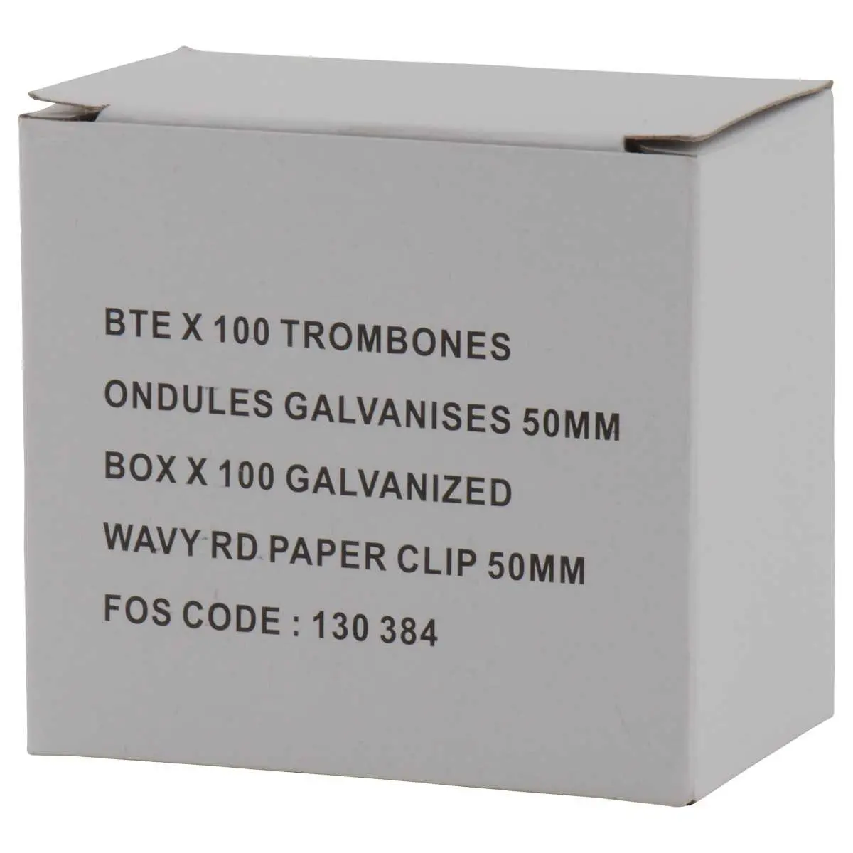 100  Gegolfde paperclips 5 cm 