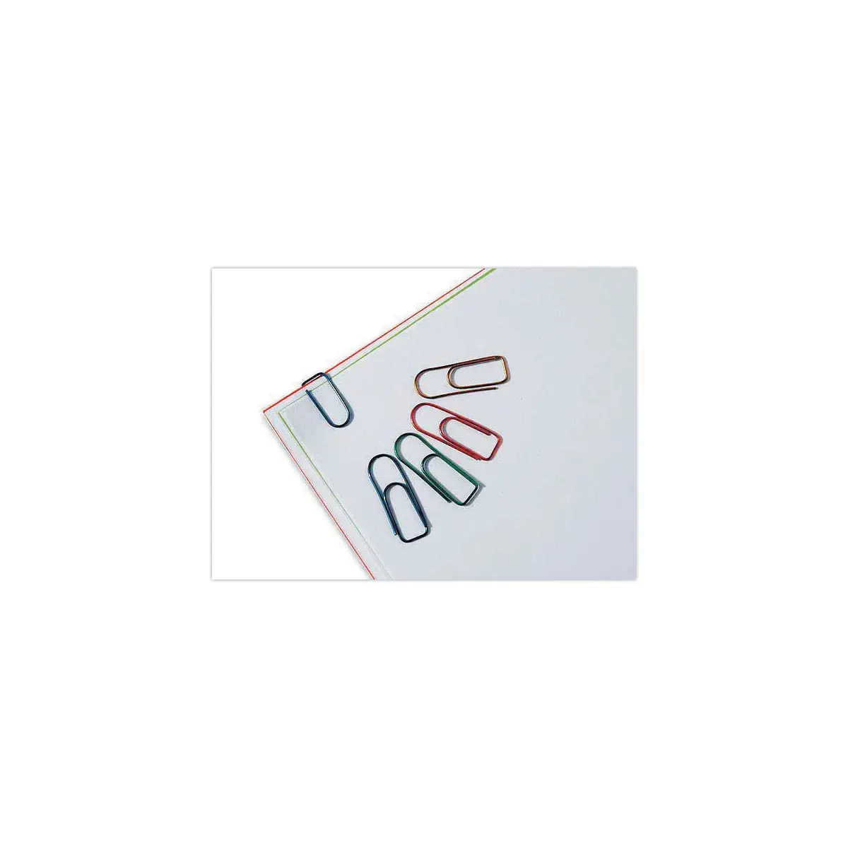 100 Gekleurde paperclips metaal - 32 mm