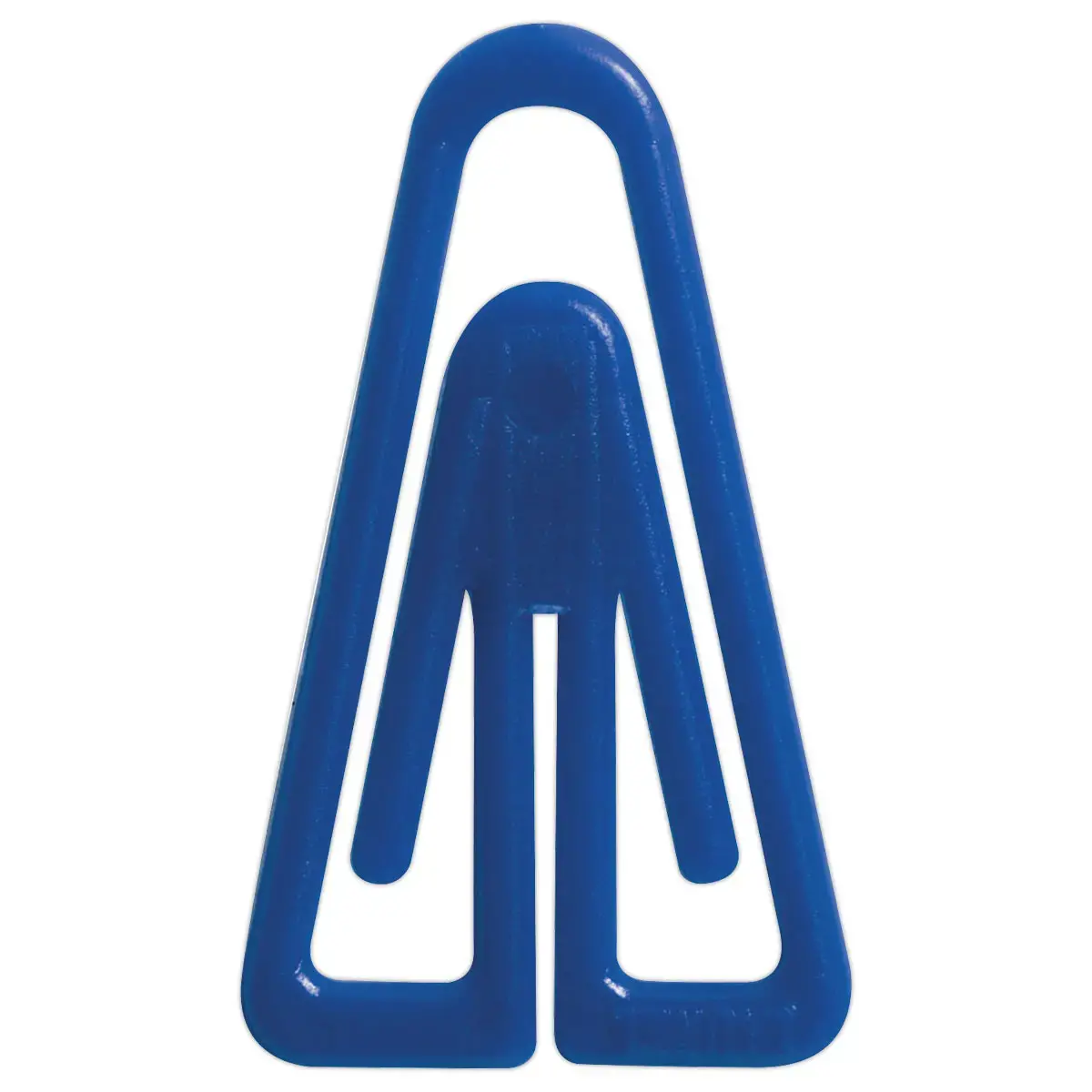 100  PLastic matte paperclips 25 mm - kleurassortiment 