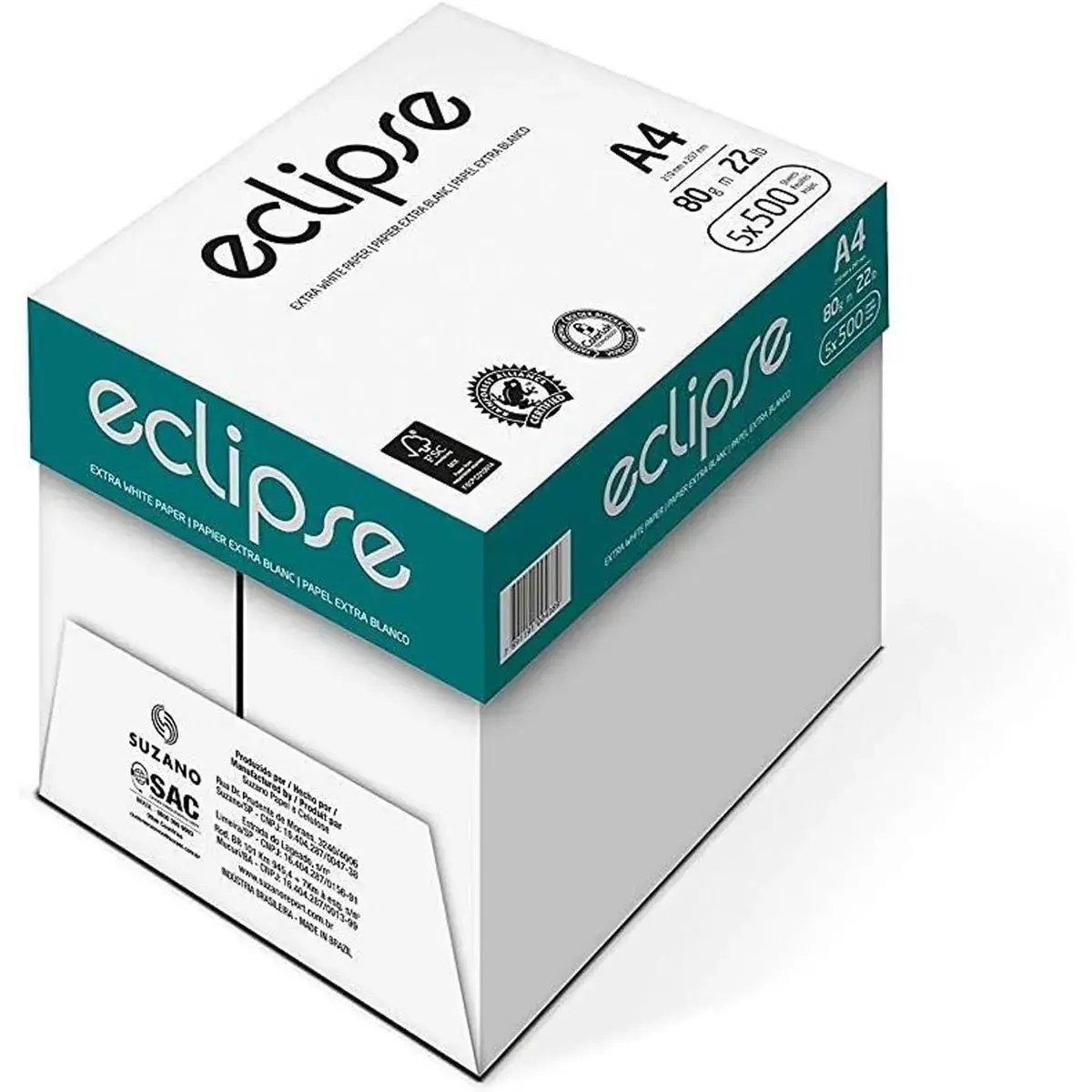 Ramettes van 500 vellen wit Eclipse A4 80g papier