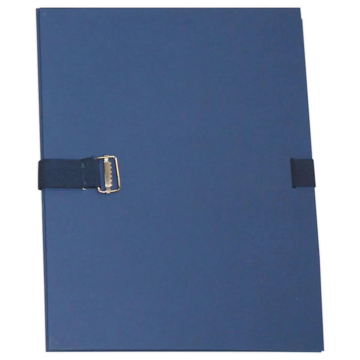Map met band en voetflap - breedte max 13 cm - donkerblauw - ACCESS
