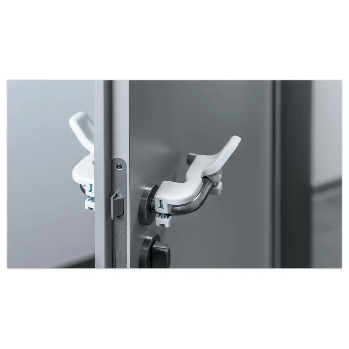 2 deurgreep, handsfree opening adapter, handicap/hygiëne