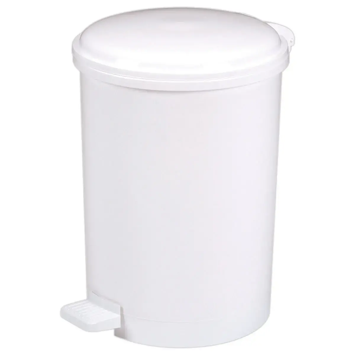 Witte kunststof pedaalemmer 40 L